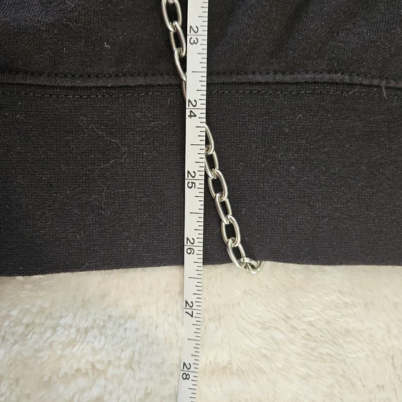 Bobby Carr Black Embellished Crewneck Sweatshirt Size S Crystals Whimsigoth - Picture 8 of 10